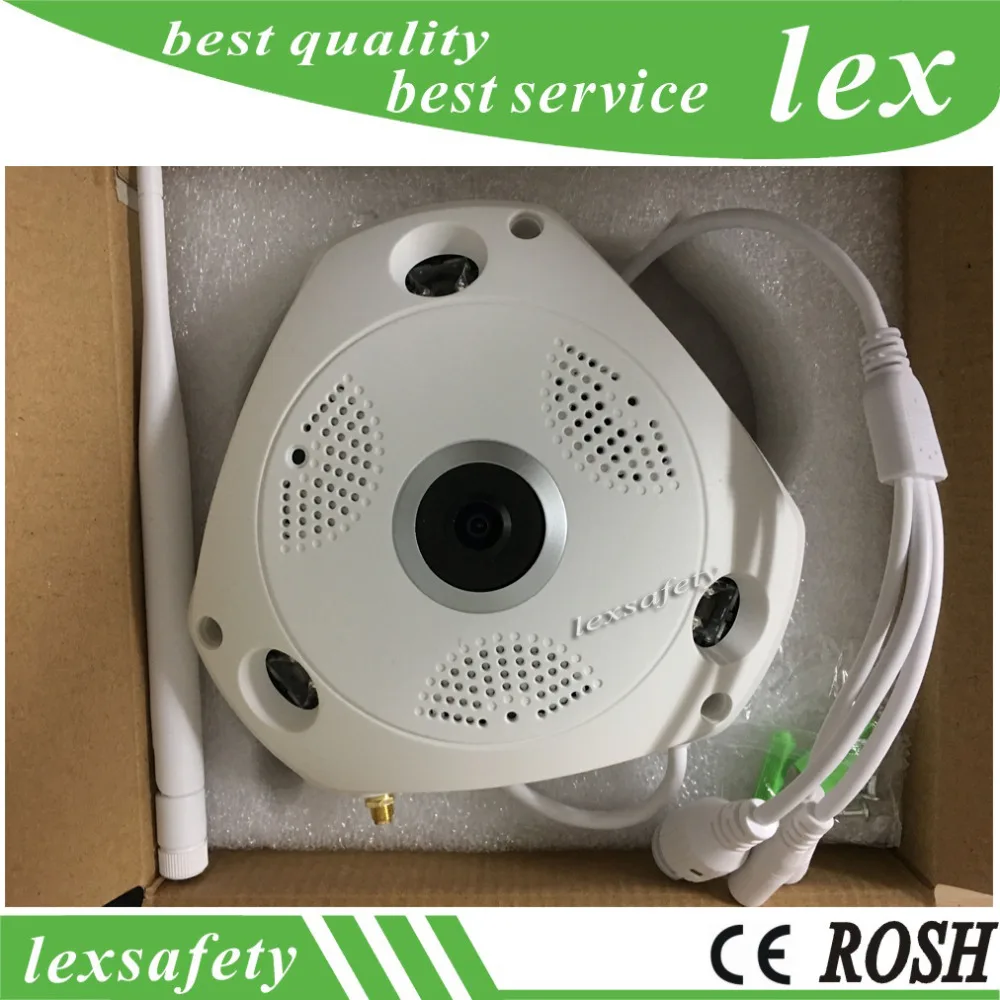 2mp HD панорамный вид VR IP WIFI 360 градусов 3D рыбий глаз сетевая камера с горячими