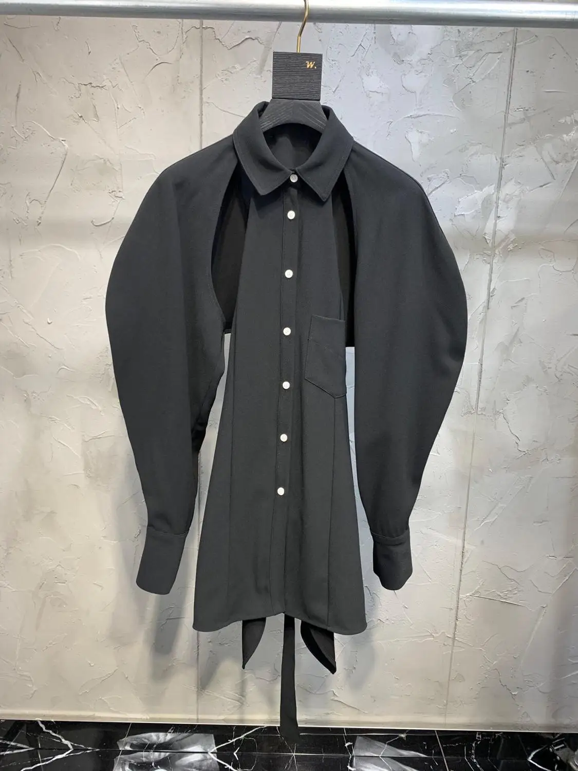 

2019 autumn new women sexy hollow bow slim shirt blouse 2 color ddxgz2