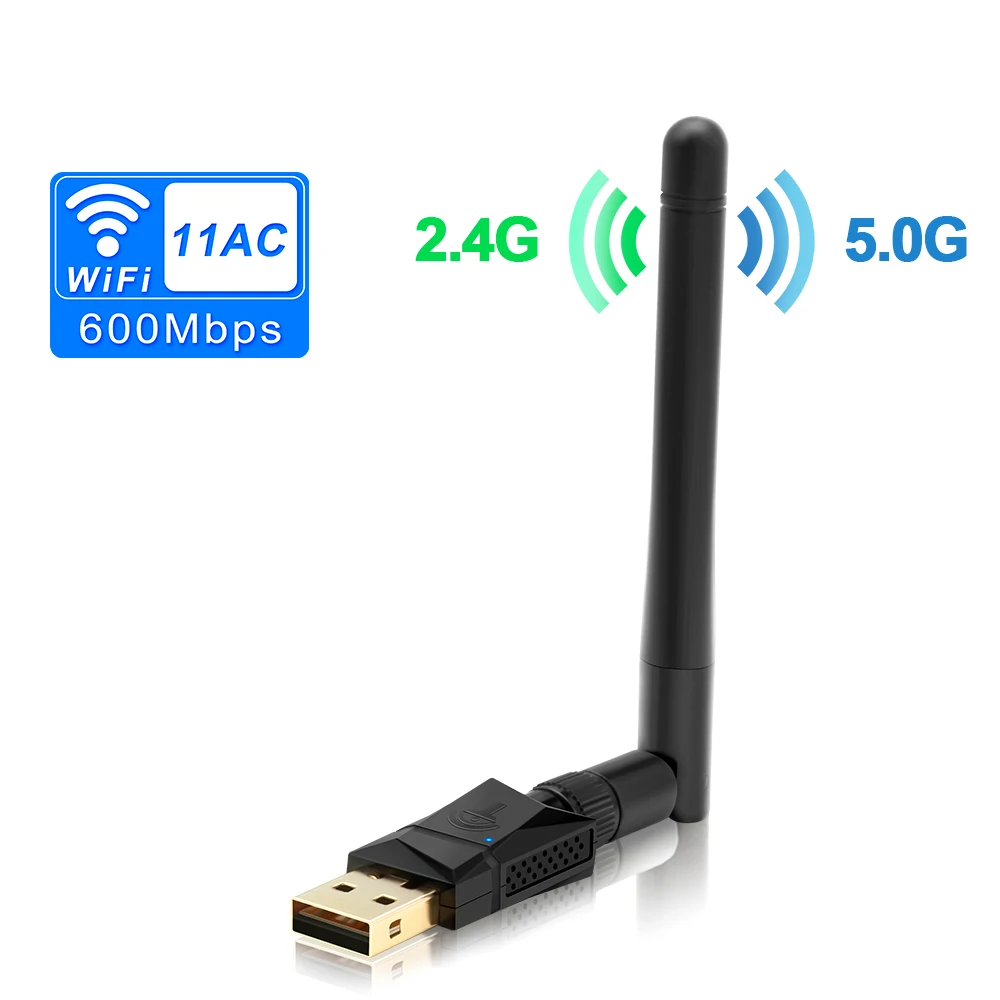 

Dual Band Wireless USB wifi Dongle Adapter 600Mbps with 802.11N/G/B Antenna Wirless Network Lan Card 802.11a/g/n/ac