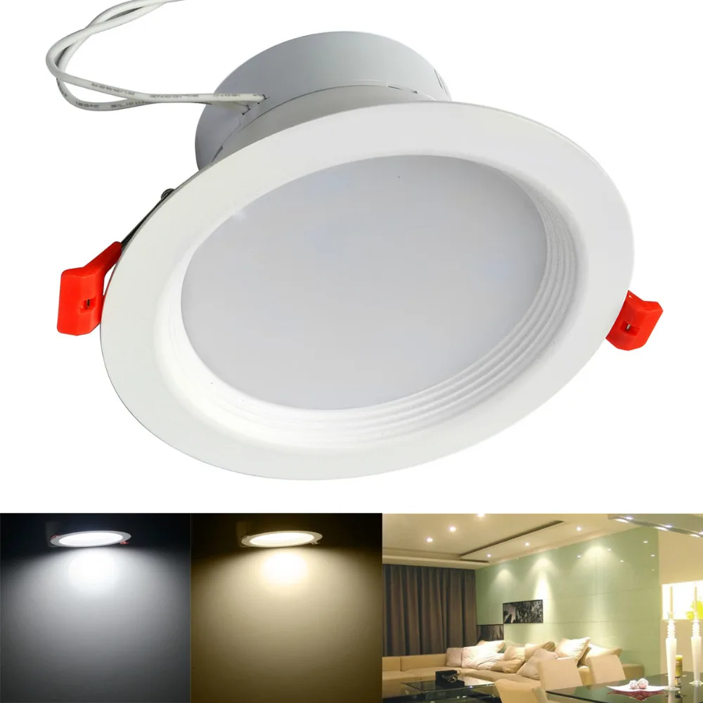 

JIawen 50pcs/lot 3W 5W 7W 9W 12W Cool White/Warm white light LED Panel Lights LED Ceiling Lights (AC 85-265V)