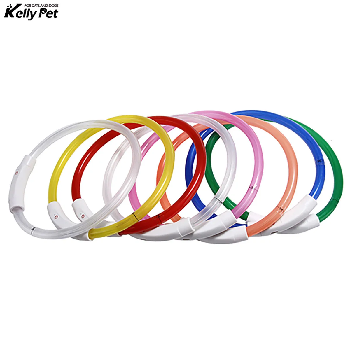 

Rechargeable Flashing Night Dog Collars USB luminous Adjustable Pet Collar Led Light Charging Cat Glowing Teddy Flash Collar