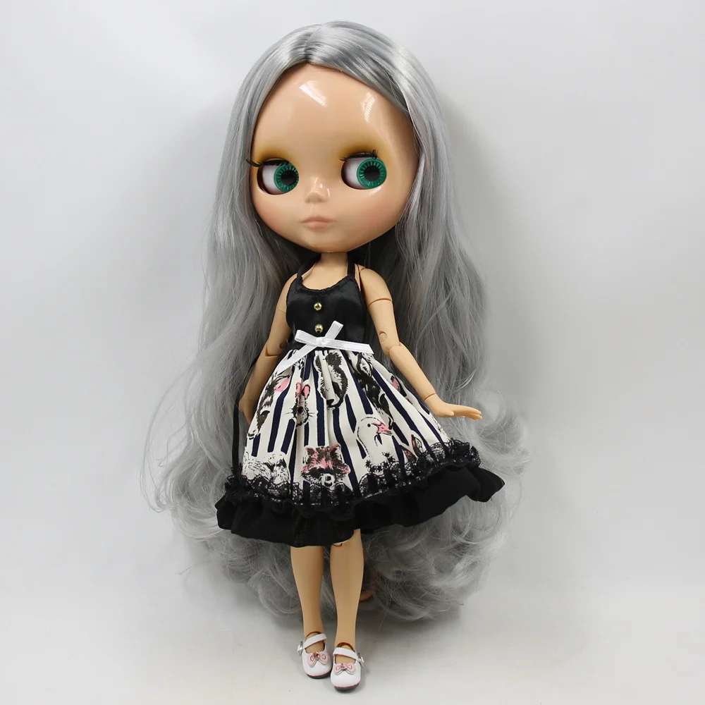 Ледяной DBS Blyth кукольные шарнирное тело завод BJD Новый богиня серого цвета без