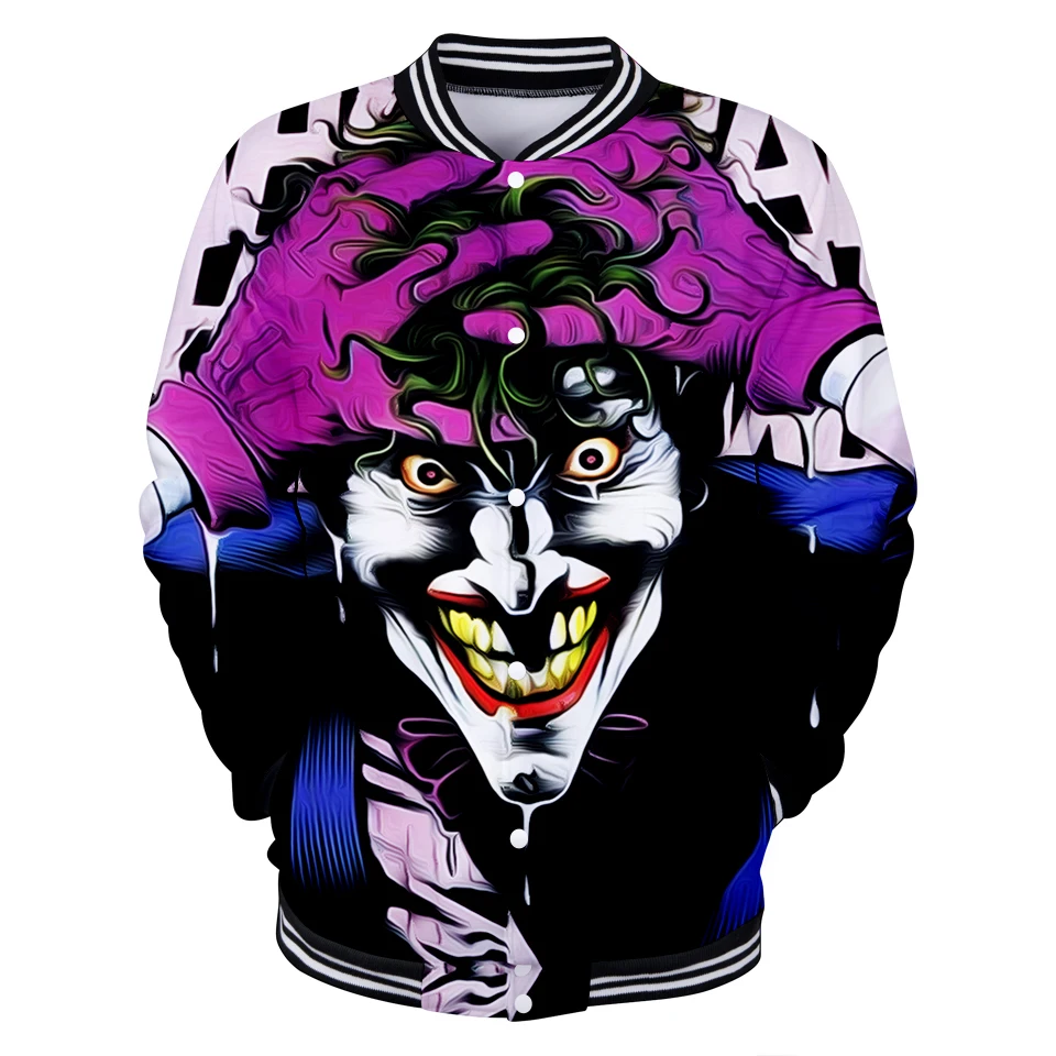 Online Haha joker 3D Winter Jacke Frauen Männer K Pop Hip Hop Mode Jacke Frauen Bunte Coole software K  pop Fans Baseball Jacke