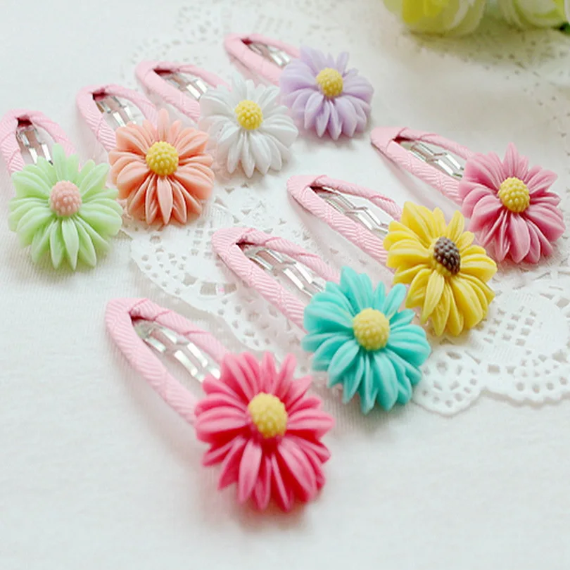 

New Children's Baby Girls Tiara Cute Hairpin Sunflower Colorful Headdress Princess Hair Clips For Children Acessorio De Cabelo T