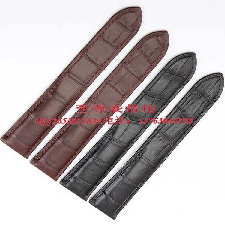 

Free shipping top quanlity Genuine Alligator leather strap watchbands18mm 20mm 22mm 23mm 24mm for Luxury brand watches