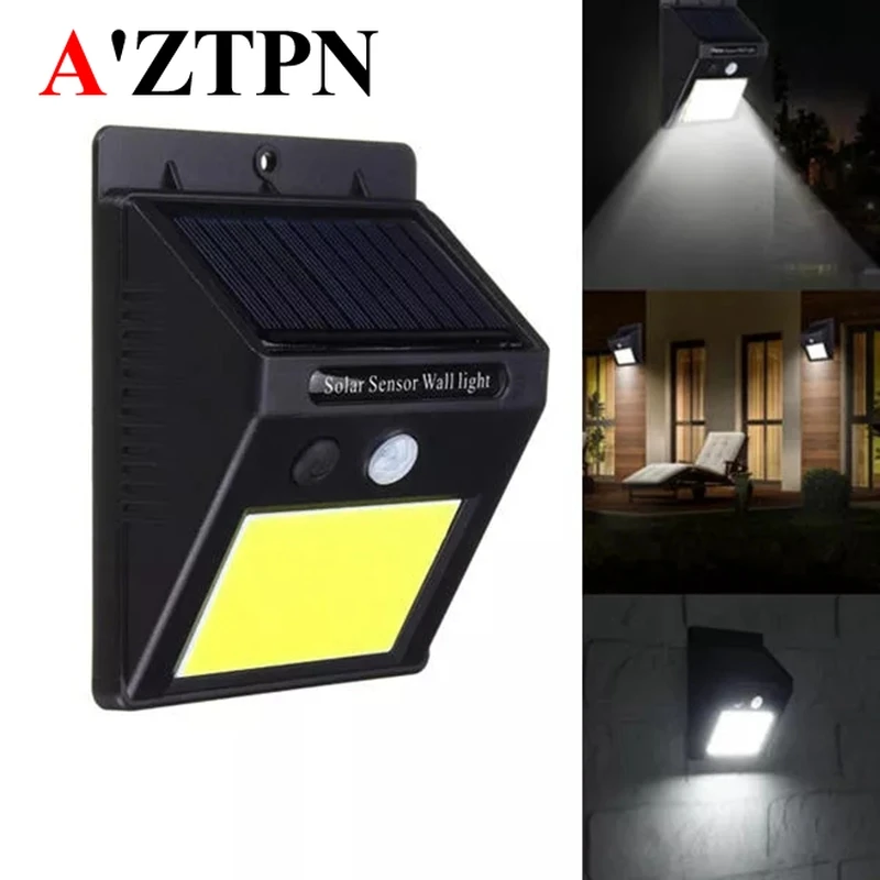

48 LED Solar Outdoor Light COB PIR Motion Sensor Lighting Lamp Energy Saving Waterproof Outdoor Path Yard Garden Security Lamp