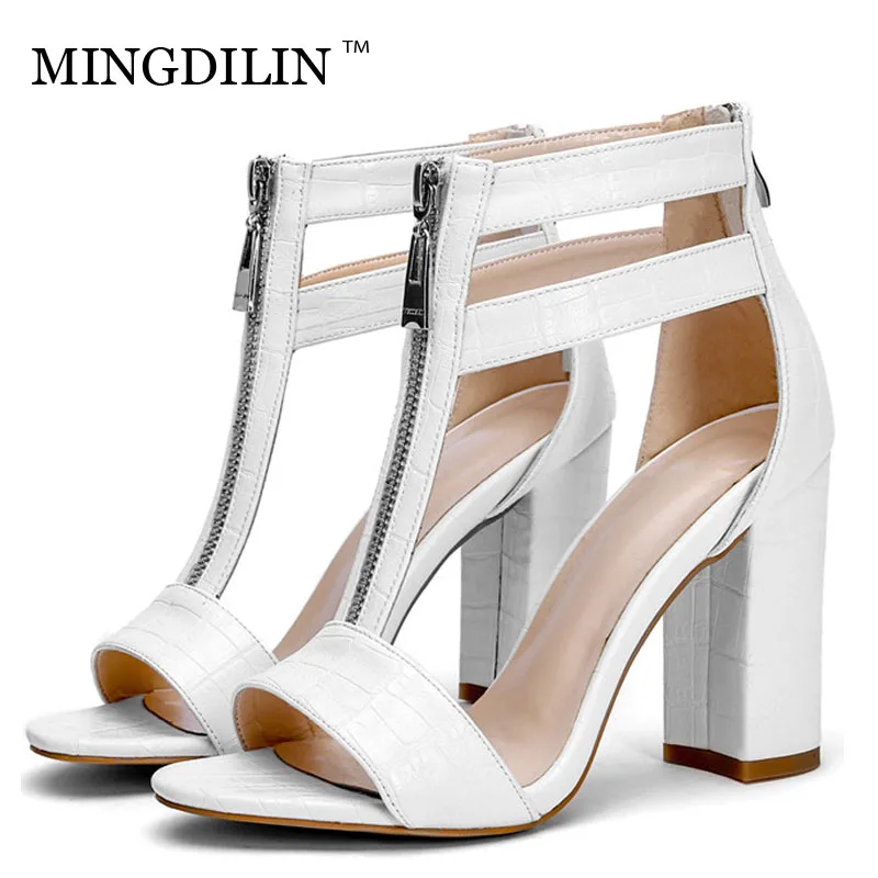 

MINGDILIN Summer Women's Heels Sandals Sexy Golden Silver Peep Toe High Heels Woman Shoes Women's Heels Sandals Zapatos Mujer