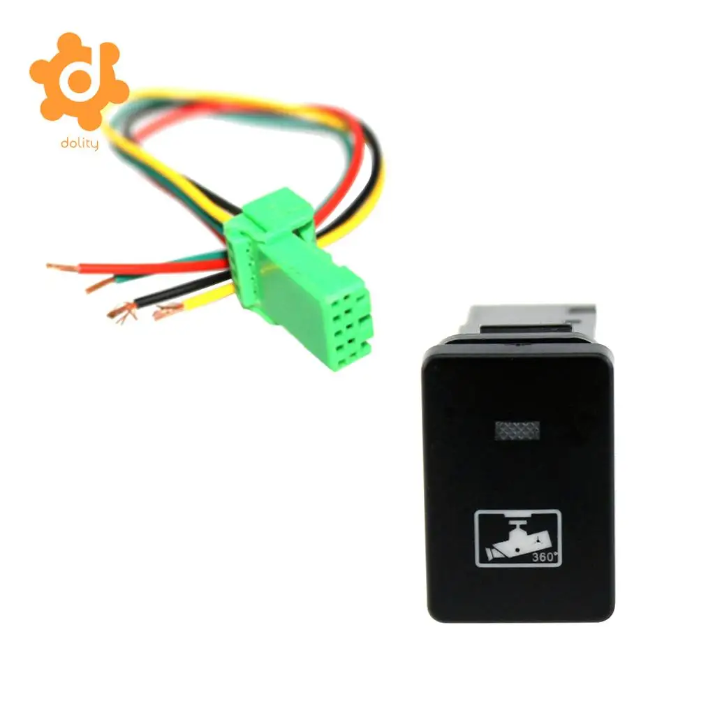 4-Pole Push Button Switch with Driving Recorder Symbol for Toyota Camry  