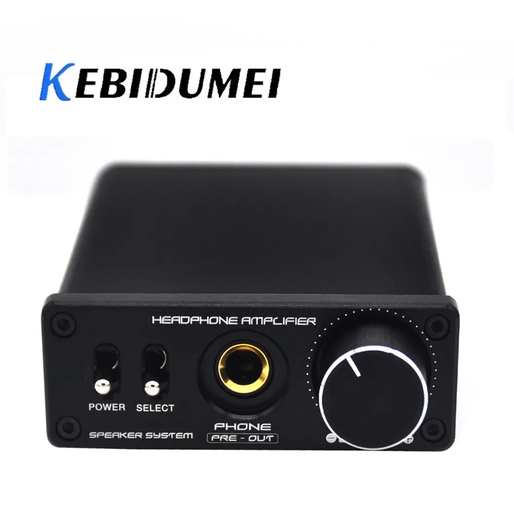 

kebidumei 6.5 mm Dual Input Output Amplifier Audio Amplifer Desktop High Power Stereo Class A Home Amplifier