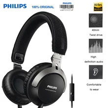 Philips SHL3565 Профессиональный басовый наушник с проводом управления шумом ремень стиль для Galaxy 8 официальное подтверждение