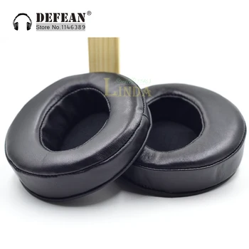 

110mm Angle Genuine Leather Sheepskin Ear Pads Cushion Replacement for headphone