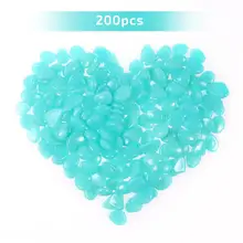 200 шт садовый люминесцентный светящийся камушек садовое украшение светится в темноте сад для дорожек Декор светящийся камешек