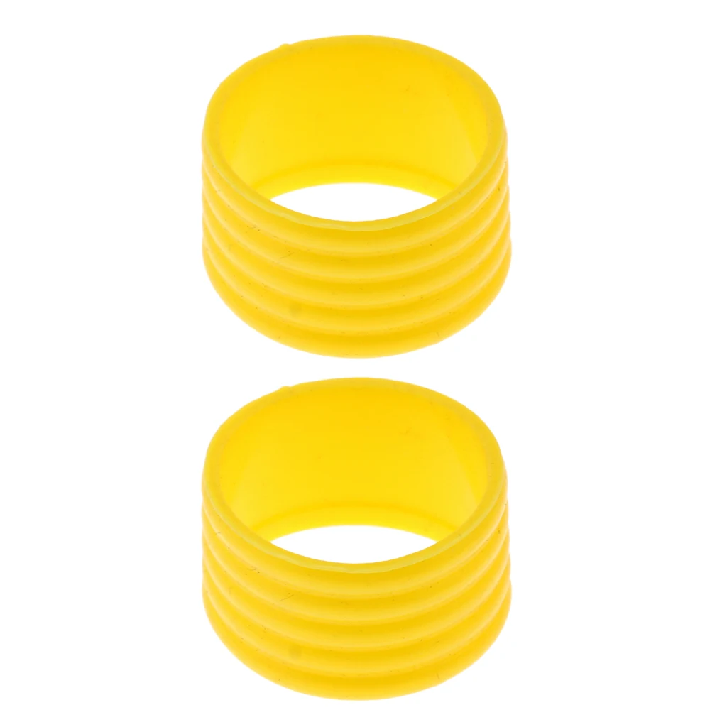 2 Pieces Indoor Games Sports Badminton Tennis Racket Grip Silicone Ring Protector Overgrip 5 Color Options Protection