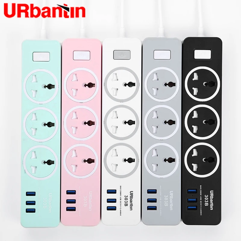 

Power Strip Smart plug Home Electronics Fast Charging Socket with USB Universal Socket Plug Extension cord socket For EU UK AU