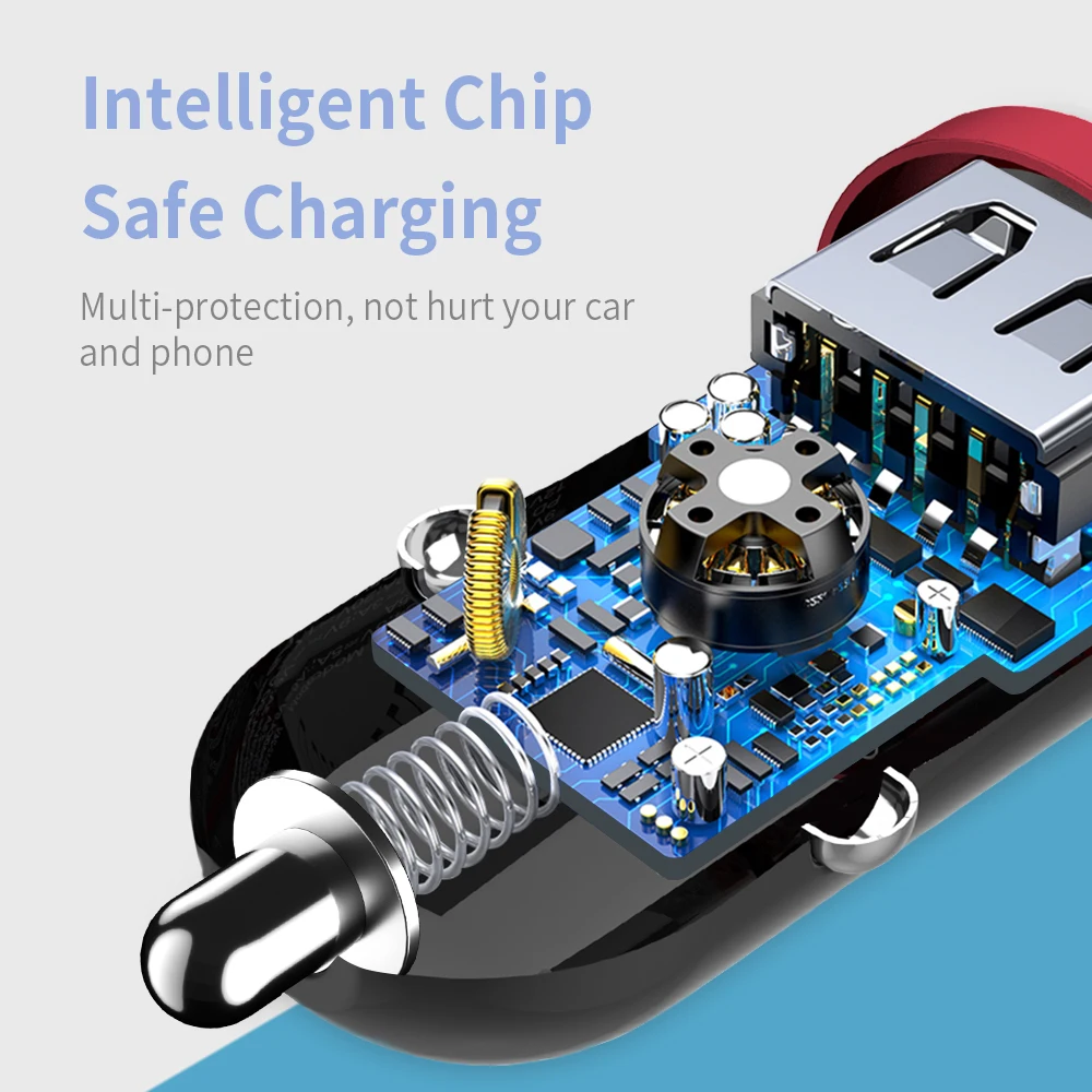 Essager Quick Charge 4 0 3 USB Автомобильное зарядное устройство QC4.0 QC3.0 PD Авто Type C быстрое