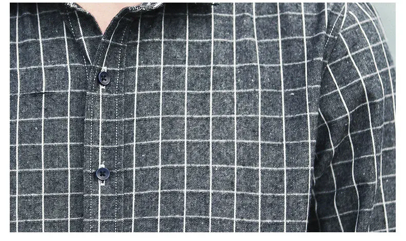 4Colors Plaid shirts men long sleeve casula 2017 autumn spring new cotton male shirts plus size M-4XL Muls Brand Clothing MS101-15
