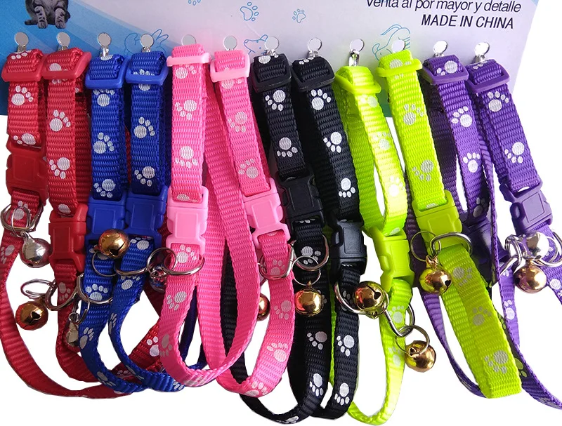 1.0CM Nylon dog cat collars for small dogs and cat high quality