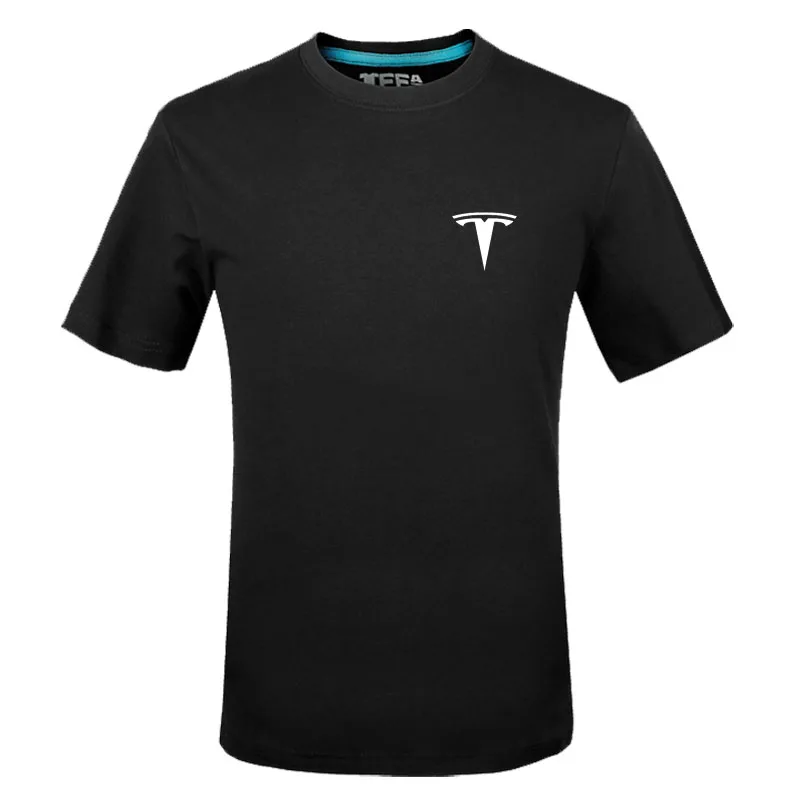 

Tesla logo t shirt Letter Printed Fashionable Round Neck T-shirts short sleeve T-shirt