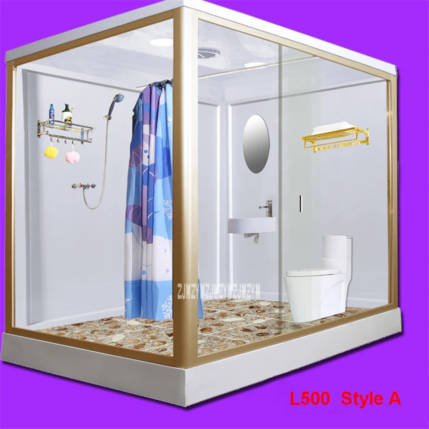 L500 цельная ванная душевая кабина высокого качества душевые кабины для сухой и влажной разделительной стеклянной интегрированной душевой кабины 220 В