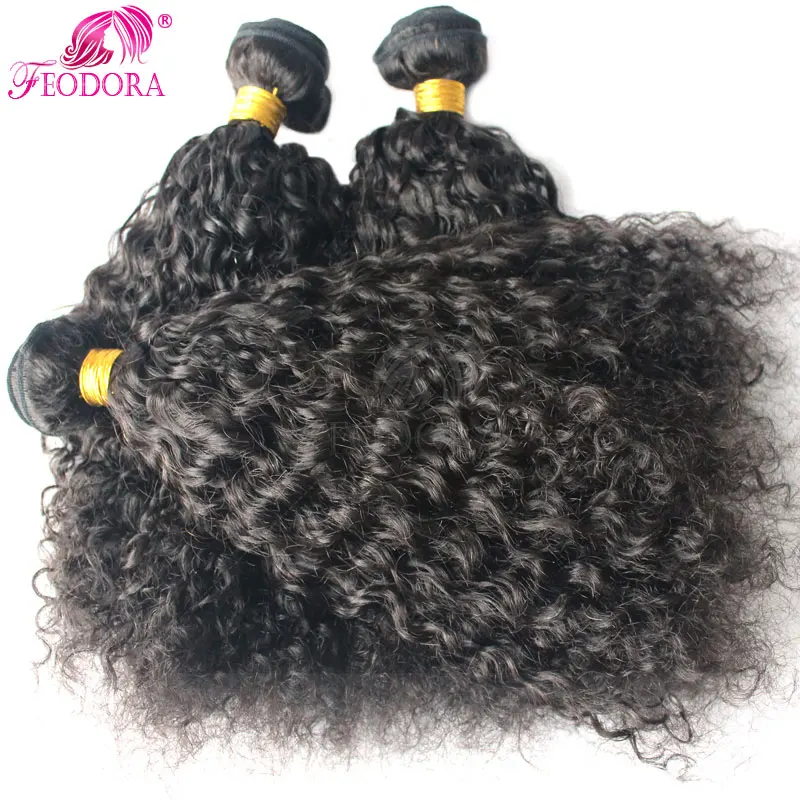 

Brazilian Virgin Hair 3 Pcs Lot Afro curl Virgin Hair 7A Grade Brazilian Hair Weave Bundles 100% Natural Human Afro Curl Weave
