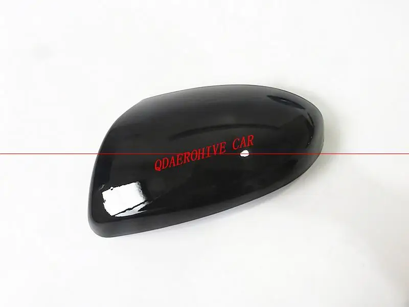 QDAEROHIVE Side Mirror Covers Caps chrome door mirror cover high quality car styling for for Mazda 3 1.6 - Цвет: black left