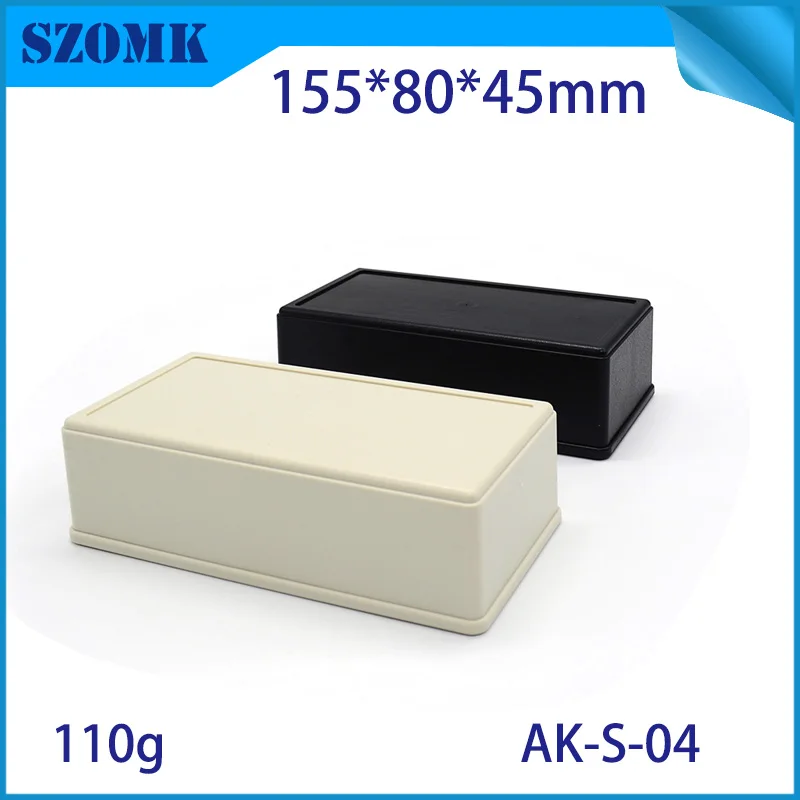 

(1 pc)High quality abs material plastic junction box 155X80X45MM housing plastic electronics abs enclosure housing case project