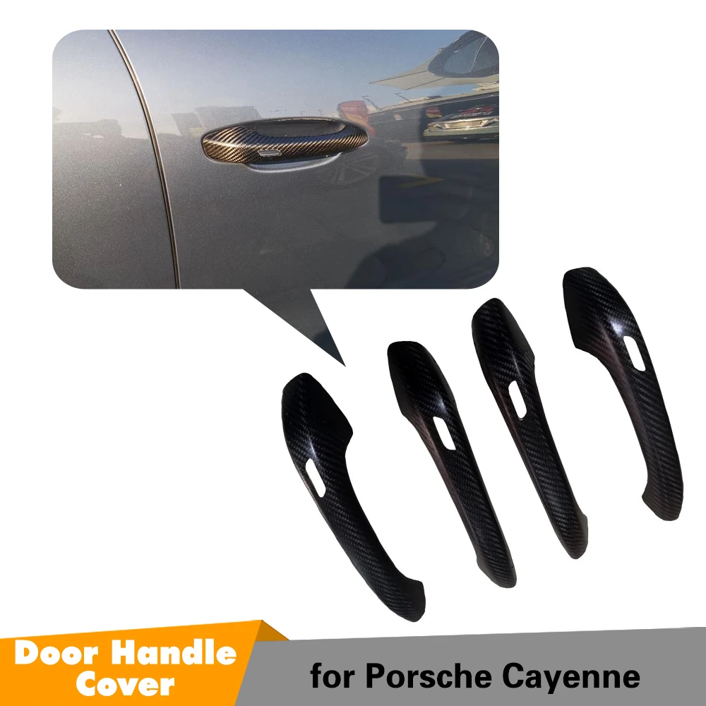 Накладка на дверную ручку автомобиля из углеродного волокна для Porsche Cayenne SUV 4 Door S