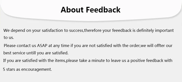 about feedback