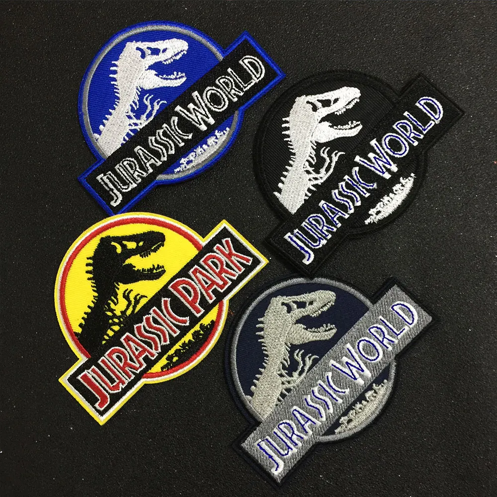 JURASSK динозавр Железный нашивка вышитый Сделай Сам наклейки для одежды аксессуары