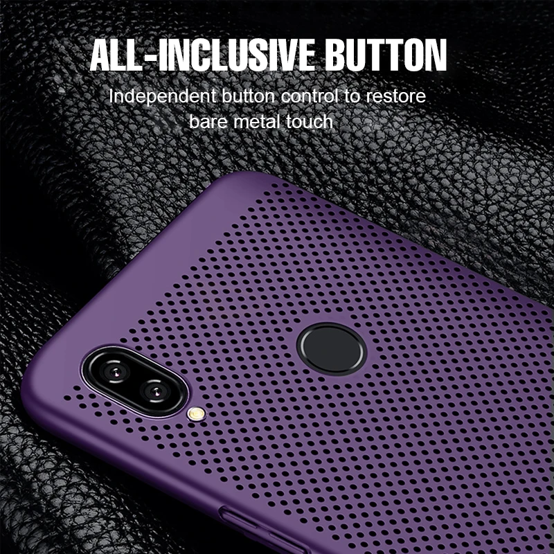 

Cooling Case for Xiaomi Redmi Note7 case Coque on Redmi 7A 6A S2 Y2 Y3 Heat Dissipation Matte hard PC Cover redmi Note6 Pro case