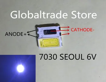 

2000pcs For SEOUL Original LED LCD TV Backlight Application LED 7030 Light Beads Cool white High Power 1W 6V 100LM