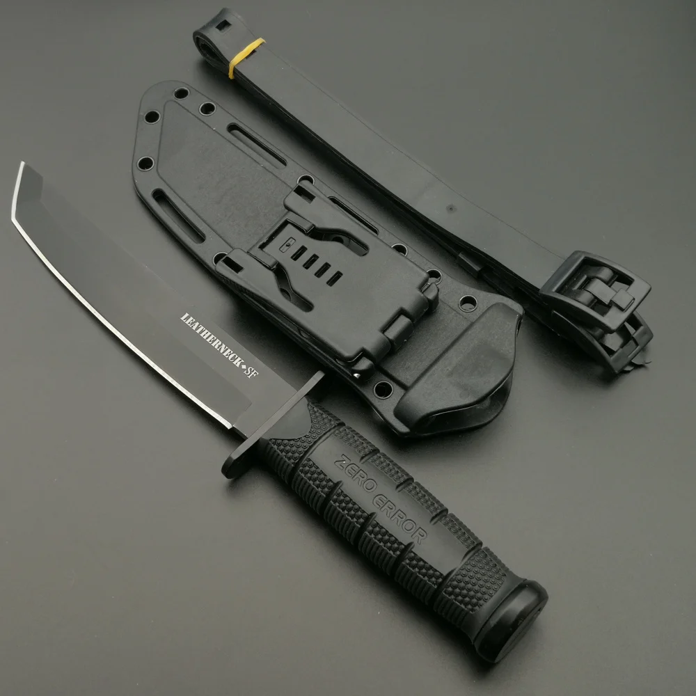 DuoClang Tactical Fixed Blade Knife D2 Steel Karton Handle Military Knives Leggings Diving Knife &ABS Sheath DuoClang Tactical Fixed Blade Knife D2 Steel Karton Handle Military Knives Leggings Diving Knife &ABS Sheath