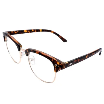 

Nearsighted Prescription Glasses Mens Womens Tortoiseshell Browline Frames Hornrim Shortsighted Spectacles -0.25 to -6.0 Myopia