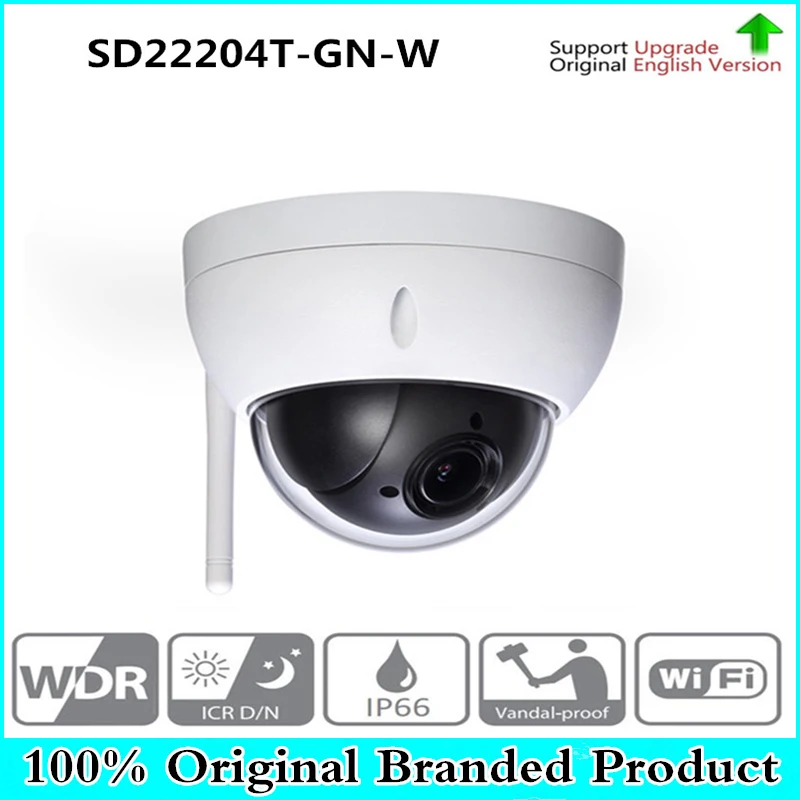 

DH SD22204T-GN-W 2MP 1080P 4X Optical Zoom WiFi High speed PTZ Wireless Network IP Camera WDR ICR Ultra DNR IVS IP66 IK10