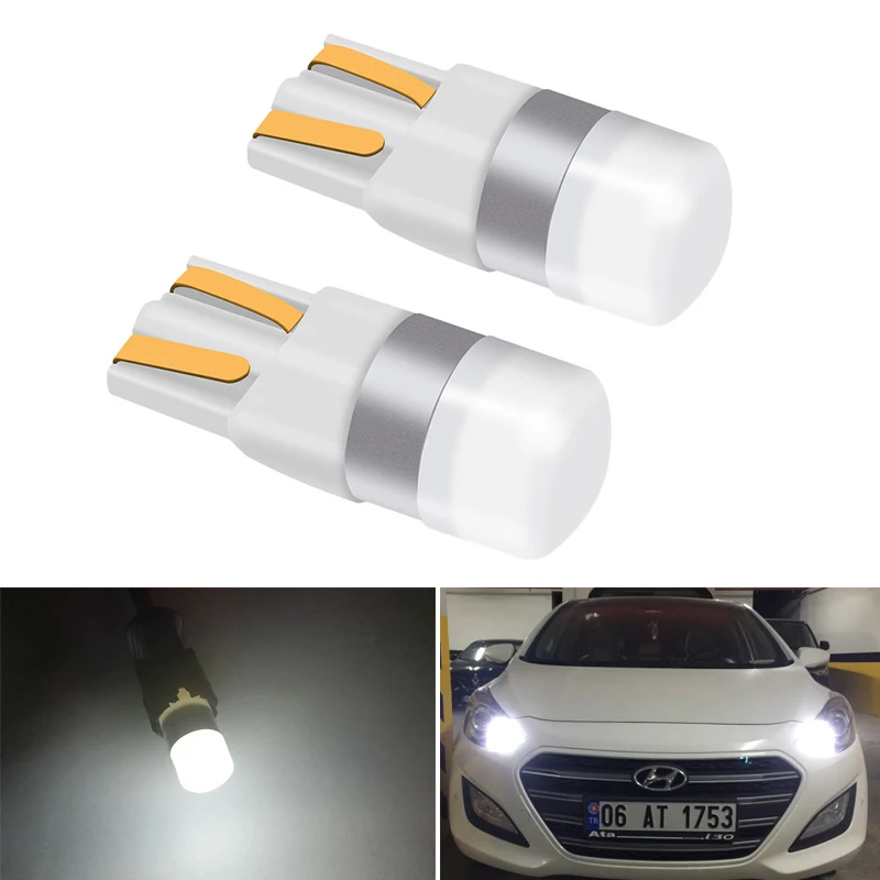 2 шт. W5W 3030 SMD автомобиля T10 светодиодный 194 168 Клин лампа приборной панели для hyundai