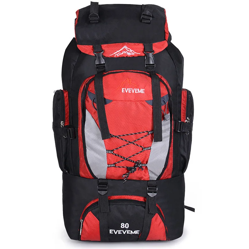 Outdoor Sports Backpack Ultra-light Cycling Rucksack Nylon Men Women Waterproof Hiking Camping Bags Travel Large 80L FT0096