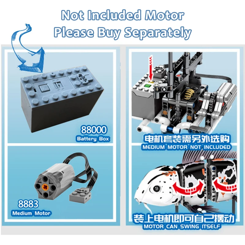 Forma Fish Set 20089 20090 20091 20092 LegoINGlys 81000 81001 81002 81003 SEMBO Creator Building Blcoks Koi Shark Bricks Toy