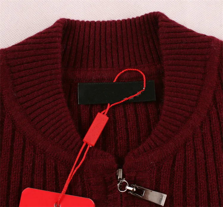  high grade 100%goat cashmere striped thick knit men zipper cardigan sweater turtle neck H-straight 