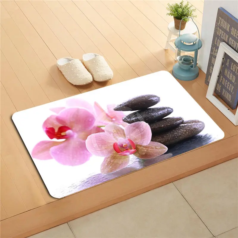 

KU-53x Custom flowers orchid flowers Doormat Home Decor Door mat Floor Mat Bath Mats foot pad U-F718!!Px-46Ijkl
