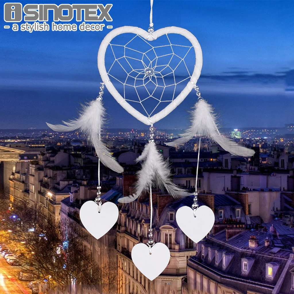 Indian Dream Catcher Handmade Wall Hanging Pendant White