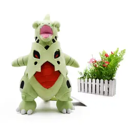 10 шт./лот стоя Мега Tyranitar Мега Эволюция Peluche японский животных Куклы Плюшевые горячие игрушечные лошадки отличный подарок для детей 14 "35 см