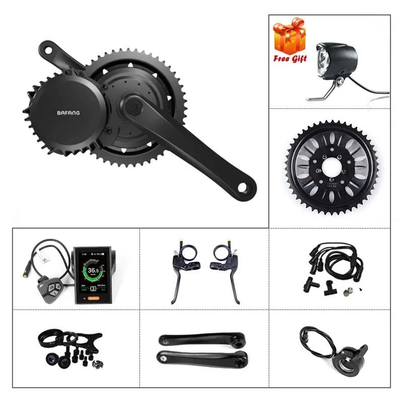 Top Ebike Bafang Mid Motor BBSHD 48V 1000W Electric Bicycle Conversion Drive Display Kits BB 100MM 120 MM E-bike Powerful Parts 0