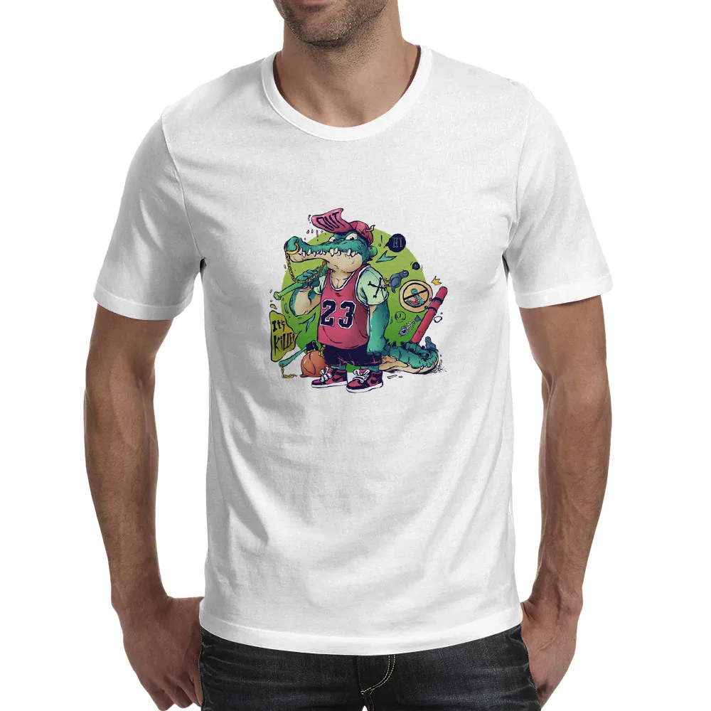 

Crocodile Killer T-shirt Fashion Novelty Pop T Shirt Anime Hip Hop Design Women Men Top