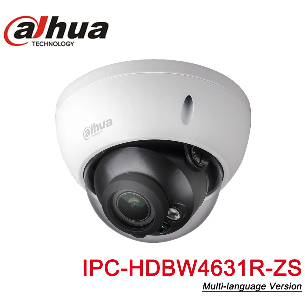 

Dahua IPC-HDBW4631R-ZS 6MP IP Camera CCTV POE Motorized 2.7~13.5mm Focus Zoom H.265 50M IR MSX SD card slot Network Camera IK10