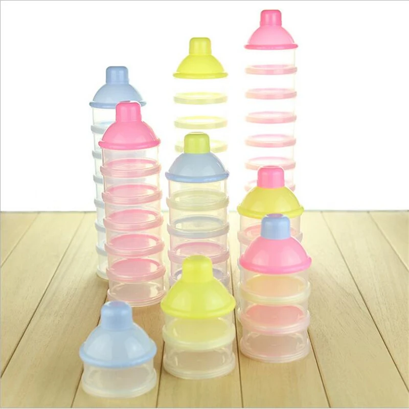 3-4-5 Cell Baby Infant Storage Box Food Milk Feeding Powder Dispenser Container Suitable Travel 1Pcs