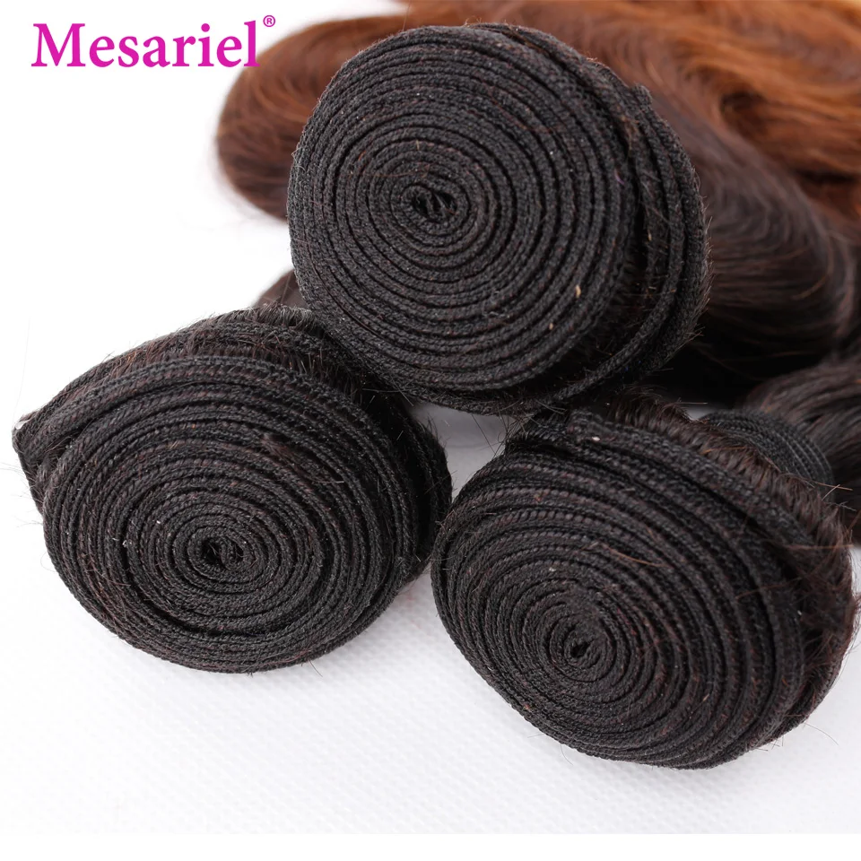 Mesariel Body Wave Ombre Bundles With Closure 1b/4/27 Brazilian Hair Weave Bundles 2 3 4 Bundles With Lace Closure Non Remy Hair Mesariel Body Wave Ombre Bundles With Closure 1b/4/27 Brazilian Hair Weave Bundles 2 3 4 Bundles With Lace Closure Non Remy Hair