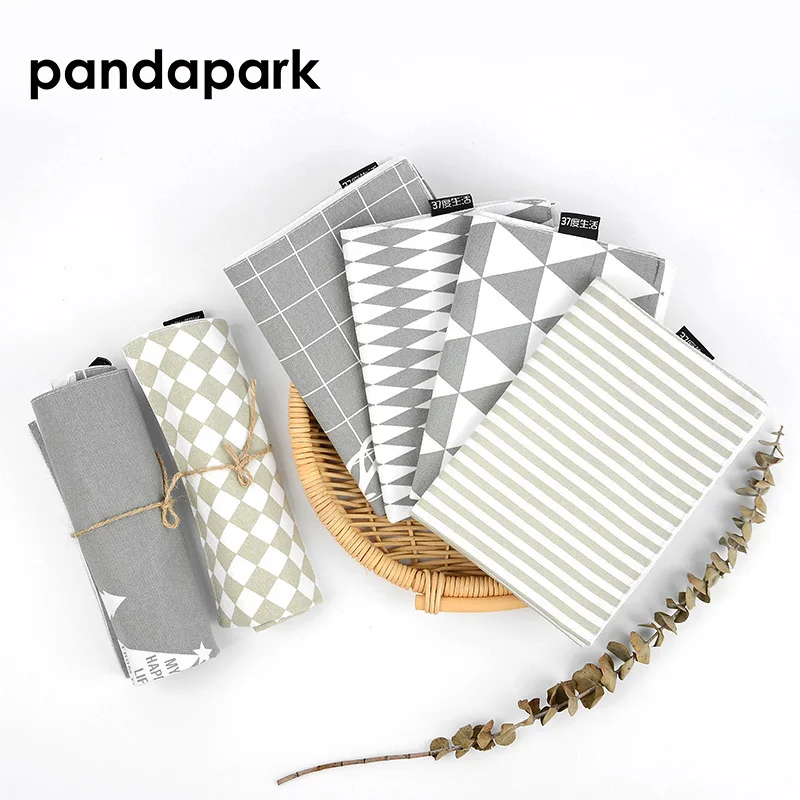 Современный простой полосатый Настольный коврик Pandapark с геометрическим рисунком