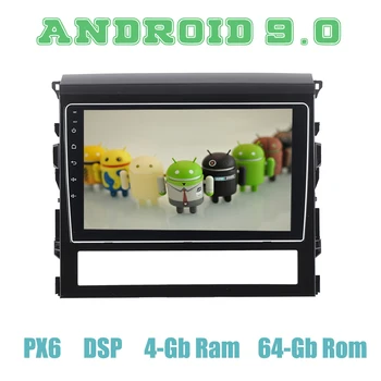 

10.2" IPS screen for Toyota land cruiser 2016 2017 PX6 Android 9.0 Car GPS Radio Multimedia canbus WIFI DSP 4+64GB Auto Stereo