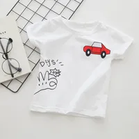 Cartoon Car Baby Boys T-Shirts Summer Baby Short Sleeve Tops Fashion Baby Boy's Clothing Kids T-shirts for Boys 2