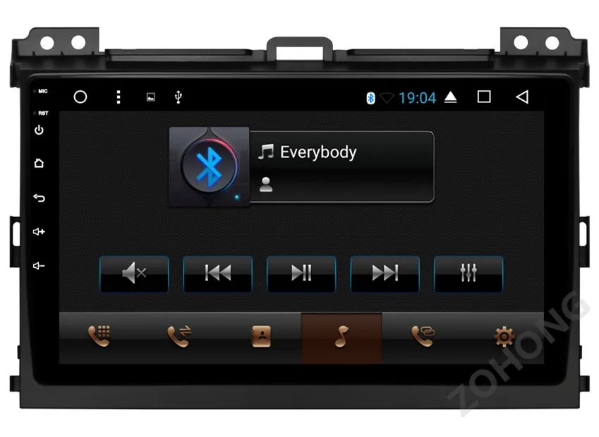Perfect 9 inch PIP Split Screen Android Car DVD Player GPS for Toyota Land Cruiser Prado 120 LC120 Multimedia Navigation Radio BT wifi 24
